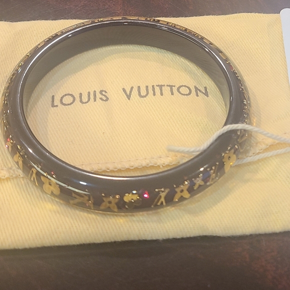 100% Authentic Louis Vuitton Resin Swarovski Medium Inclusion Bracelet PM - Picture 7 of 7